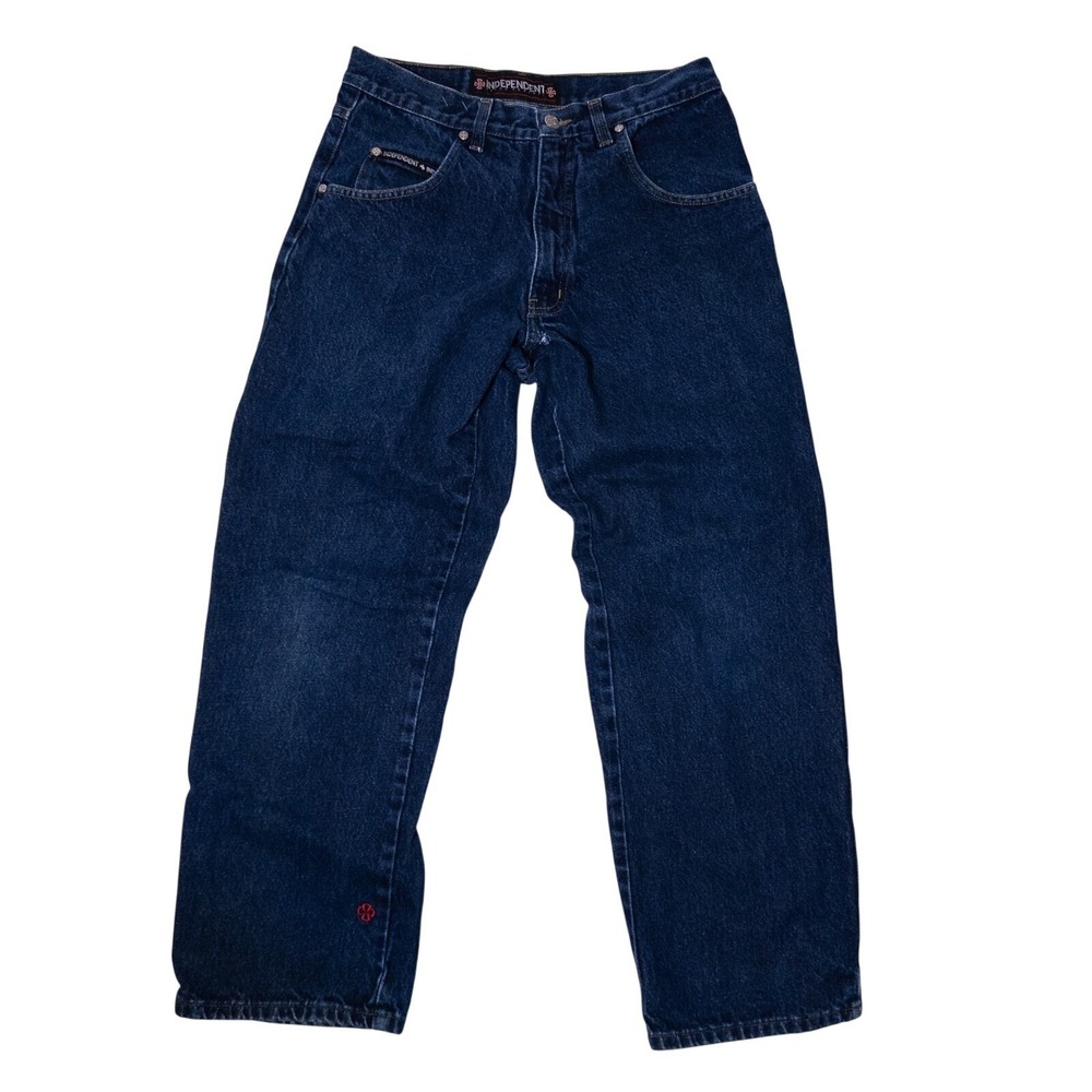 Vintage Independent Truck Co Jeans Mens Baggy Skate Y2K Denim Blue 32x30